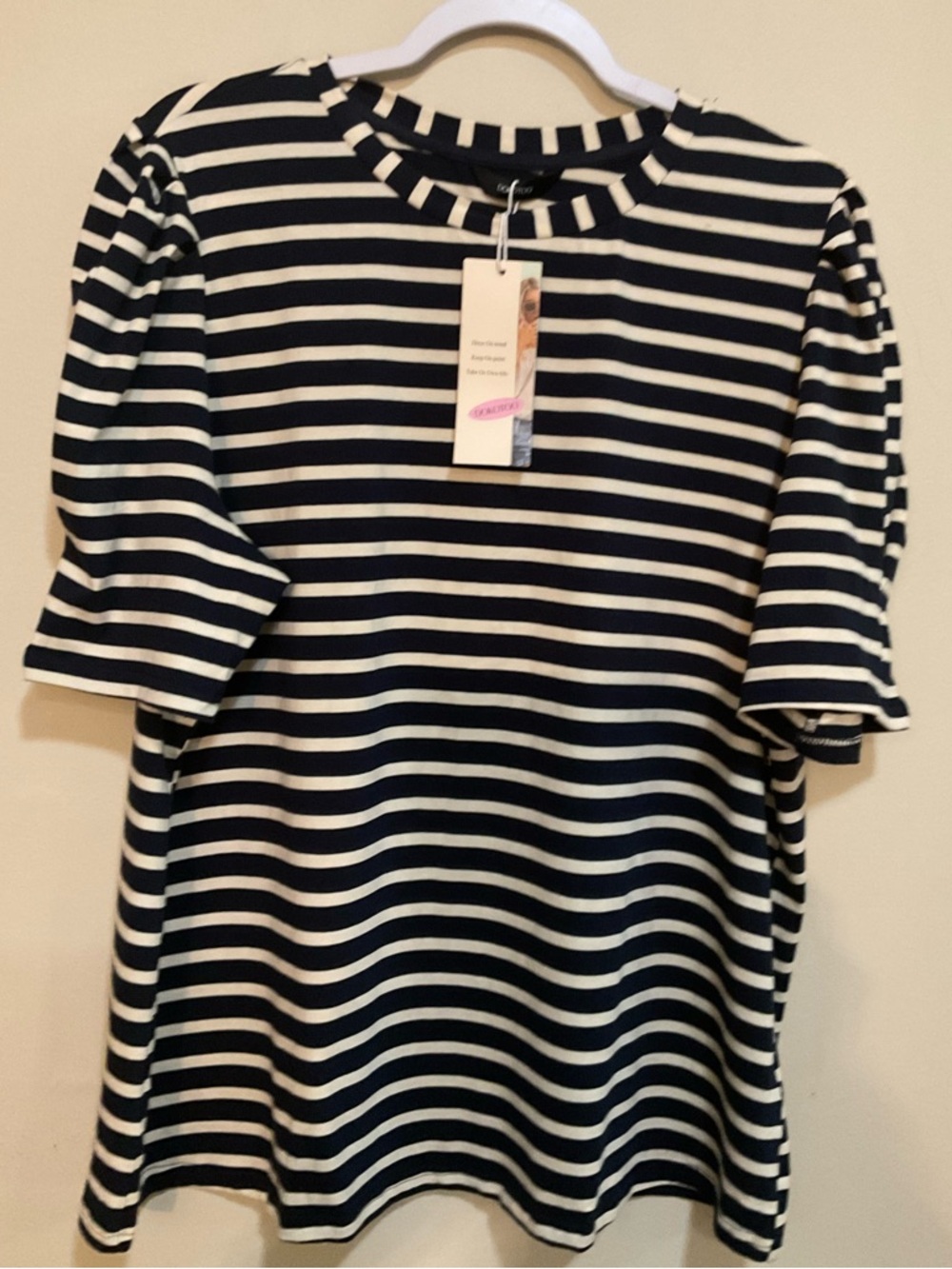 Dokotoo striped crewneck top